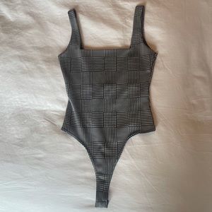 Square neck body suit